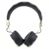 Guess Peony Script Runde Form Kabellose Over-Ear-Kopfhörer mit Bluetooth 5.3 und ENC (Schwarz)