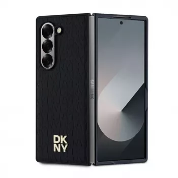 DKNY DKHMZFD6PSHRPSK Repeat Pattern Stack Logo Case für Samsung Galaxy Z Fold6 - Schwarz