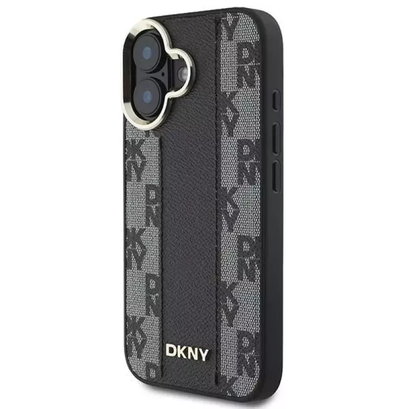 DKNY DKHMP16SPCPVSLK iPhone 16/16.1 Hard Case Checkered Pattern MagSafe Black