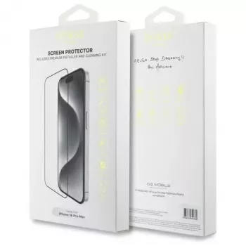 Guess GUTGP16XBOKGCIT iPhone 16 Pro Max 6.9 Zoll Displayschutzfolie 2.5D Outline - Gehärtetes Glas