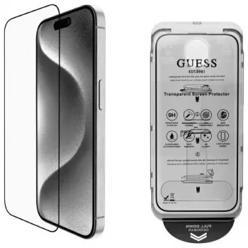 Guess GUTGP16XBOKGCIT iPhone 16 Pro Max 6.9 Zoll Displayschutzfolie 2.5D Outline - Gehärtetes Glas