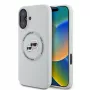 Karl Lagerfeld Silicone DoubleHeads And Circle MagSafe Case für Apple iPhone 16 - Beige