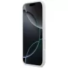 KARL LAGERFELD Silicone Case Karl Sketch & Logo MagSafe für iPhone 13 Pro Max Weiß