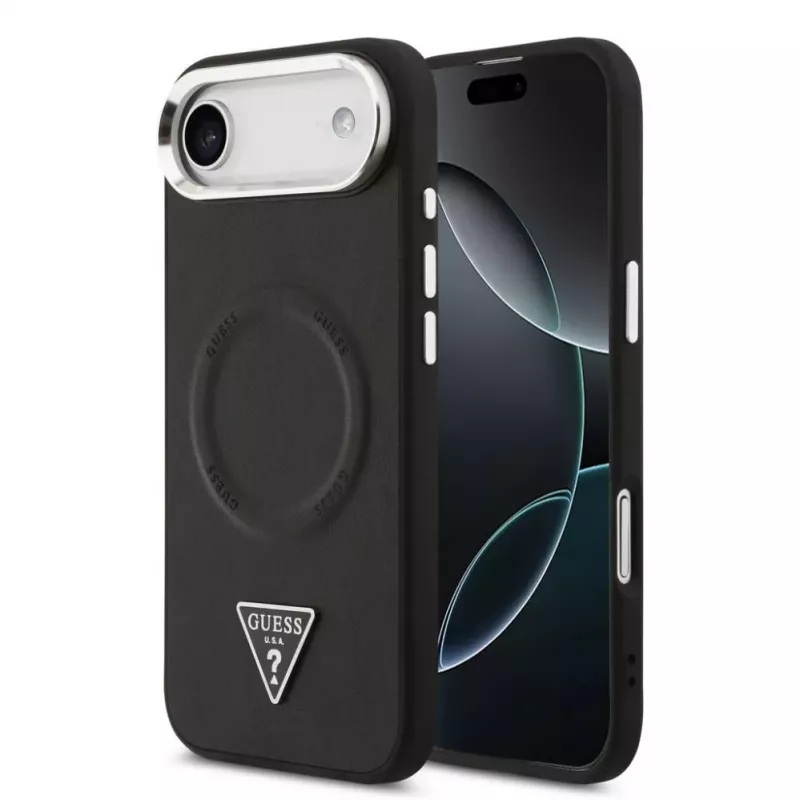 Guess Triangle Logo MagSafe Case für iPhone Air - Schwarz