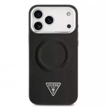 Guess Triangle Logo MagSafe Case für iPhone 17 Pro Max (Schwarz)