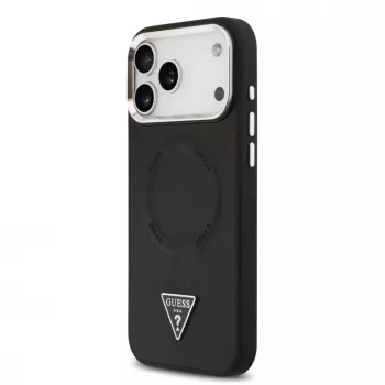 Guess Triangle Logo MagSafe Case für iPhone 17 Pro Max (Schwarz)