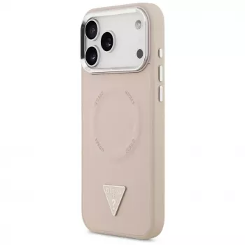 Guess Triangle Logo MagSafe Case für iPhone 17 Pro (Pink)