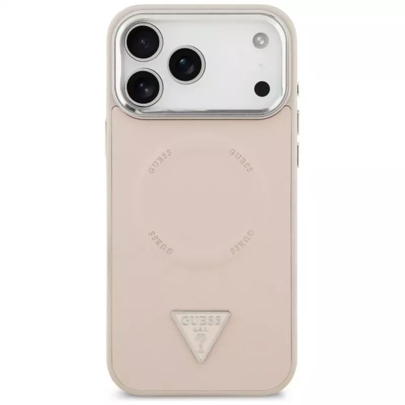 Guess Triangle Logo MagSafe Case für iPhone 17 Pro (Pink)