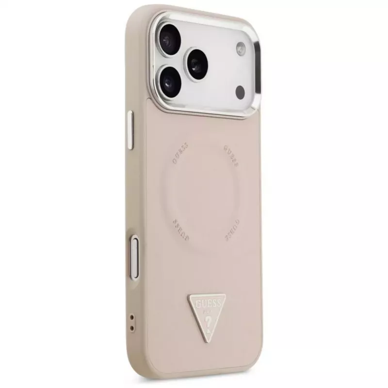 Guess Triangle Logo MagSafe Case für iPhone 17 Pro (Pink)