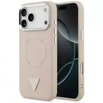 Guess Triangle Logo MagSafe Case für iPhone 17 Pro (Pink)