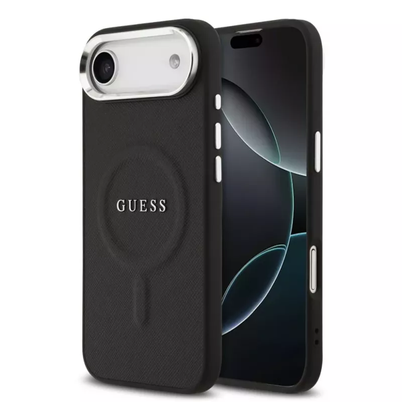 Guess Classic Logo MagSafe Case für iPhone Air - Schwarz
