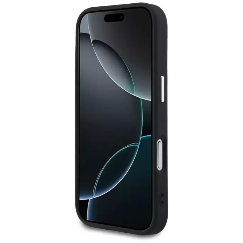 Guess Classic Logo MagSafe-Hülle für iPhone 17 Pro Schwarz