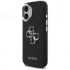 Guess Grained Big 4G Classic Logo Case für iPhone 17, Schwarz