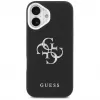 Guess Grained Big 4G Classic Logo Case für iPhone 17, Schwarz