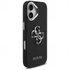 Guess Grained Big 4G Classic Logo Case für iPhone 17, Schwarz