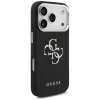 Guess Grained Big 4G Classic Logo Case für Apple iPhone 17 Pro, Schwarz