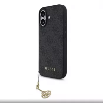 Guess 4G Charms Collection MagSafe Case für iPhone 17 (Schwarz)