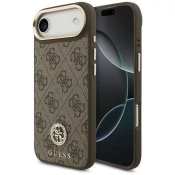 Guess 4G Strass Logo MagSafe Case für iPhone Air (Braun)