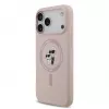 KARL LAGERFELD Silicone Karl & Choupette Ring MagSafe Case für Apple iPhone 17 Pro Max, Pink