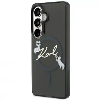 Karl Lagerfeld IML KC Script MagSafe Case für Samsung Galaxy S24 Ultra Schwarz