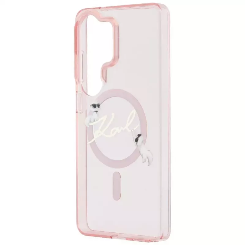 KARL LAGERFELD IML KC Script MagSafe Case für Samsung Galaxy S26 Ultra, Pink