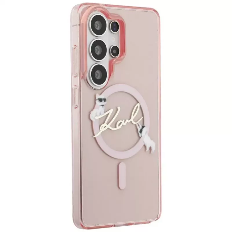 KARL LAGERFELD IML KC Script MagSafe Case für Samsung Galaxy S26 Ultra, Pink