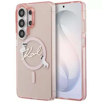 KARL LAGERFELD IML KC Script MagSafe Case für Samsung Galaxy S26 Ultra, Pink