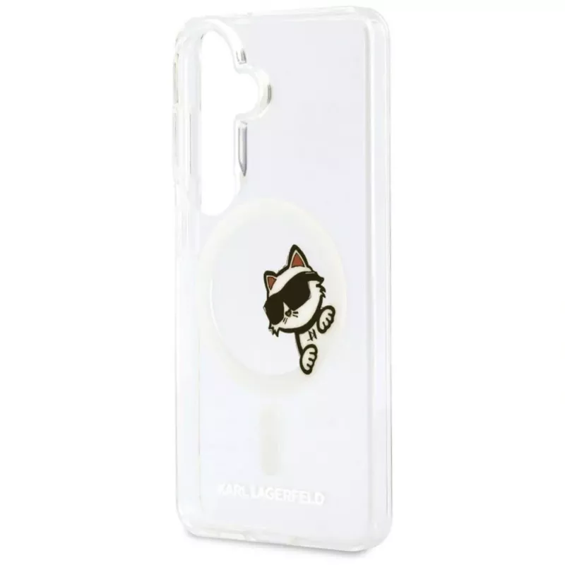 KARL LAGERFELD IML Peekaboo Choupette MagSafe Case für Samsung Galaxy S26, Transparent