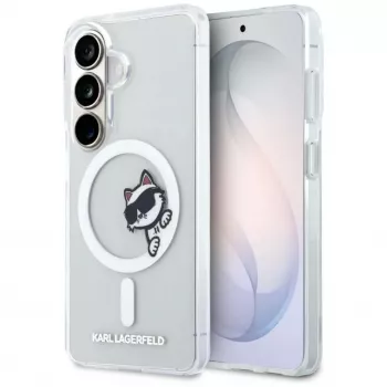 KARL LAGERFELD IML Peekaboo Choupette MagSafe Case für Samsung Galaxy S26, Transparent