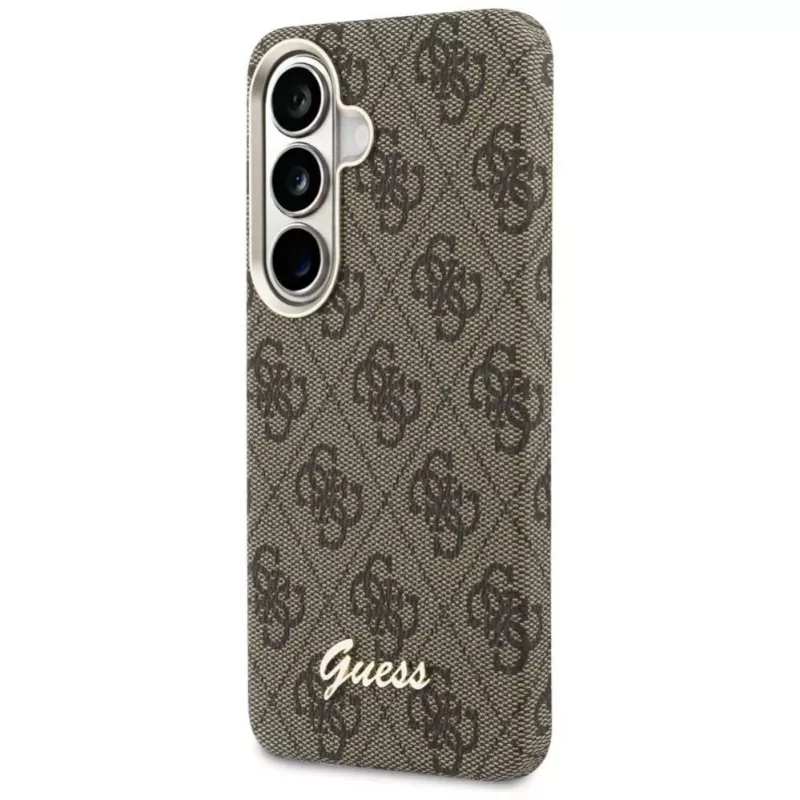 Guess 4G Script MagSafe Case für Samsung Galaxy S26 (Braun)