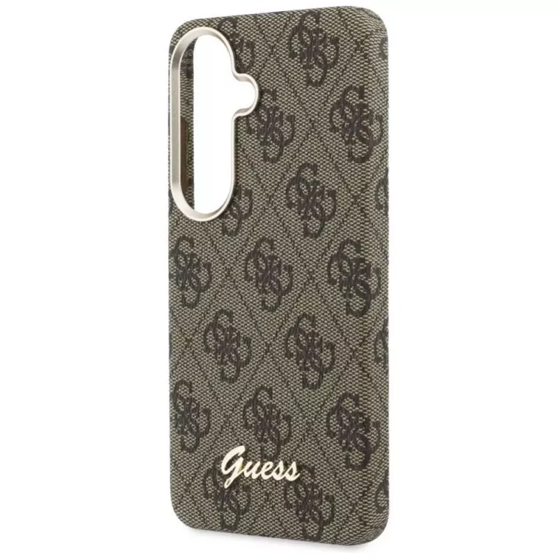 Guess 4G Script MagSafe Case für Samsung Galaxy S26 (Braun)