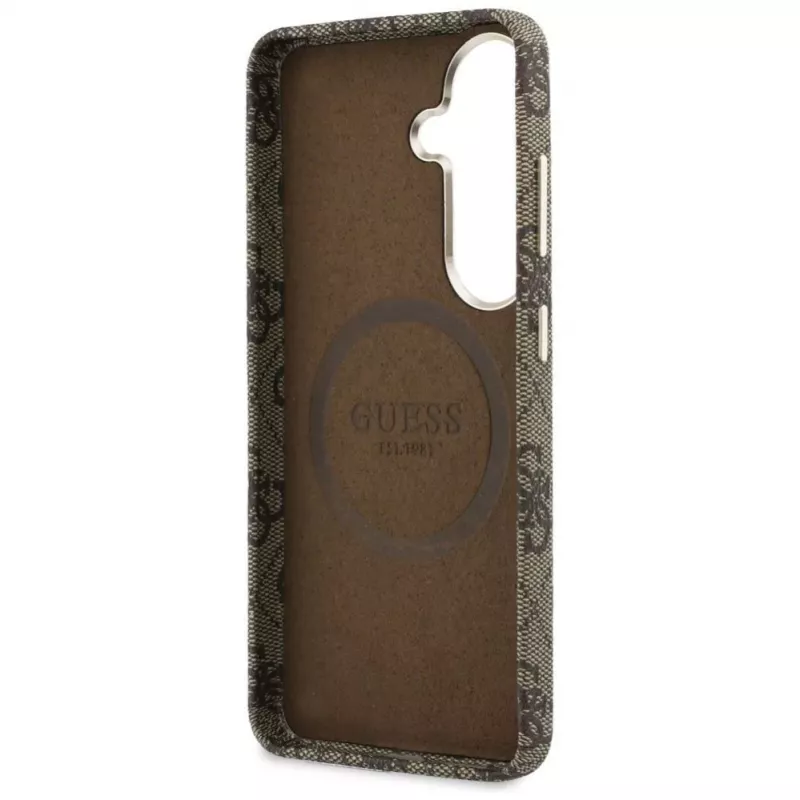Guess 4G Script MagSafe Case für Samsung Galaxy S26 (Braun)