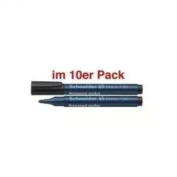 Schneider Maxx 130 Permanent Marker Schwarz 1,0 - 3,0 mm, 10er-Pack