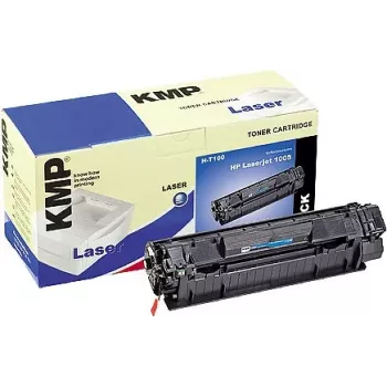 KMP H-T100 Kompatible Tonerkartusche Schwarz 80g (Alternative zu HP 35A) für HP LaserJet P1005, P1006