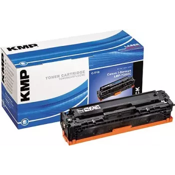 KMP C-T19 Kompatible Tonerkartusche (ersetzt Canon 718) - Schwarz - 3400 Seiten - für Canon Color Imageclass LBP-7660, MF-8380, I-Sensys LBP-7200C, 7200CDN, 7200CN, MF-8330CDN, 8350CDN
