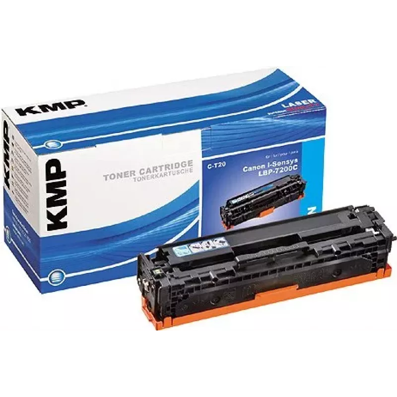 KMP C-T20 Cyan Kompatible Tonerkartusche (ersetzt Canon 718) für Canon Color Imageclass LBP-7660, MF-8380, i-SENSYS LBP-7200C, 7200CDN, 7200CN, MF-8330CDN, 8350CDN - 2900 Seiten