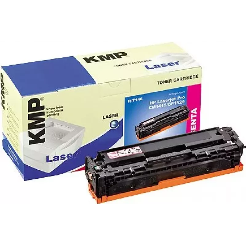 KMP H-T146 Kompatible Tonerkartusche Magenta für HP Color LaserJet Pro CP1525n, CP1525nw, LaserJet Pro CM1415fn, CM1415fnw