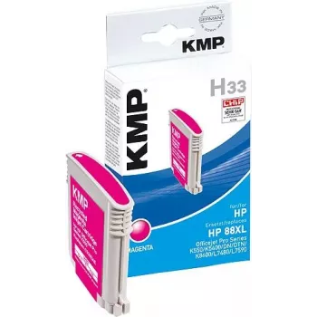 KMP H33 - 17 ml - Magenta - Kompatibel - Tintenpatrone (Alternative zu HP 88) - für HP Officejet Pro K550
