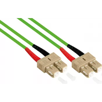 GoodConnections LW-810SC5 Glasfaser-Patchkabel 10 m OM5 SC/SC Grün