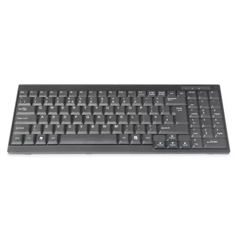 DIGITUS Tastatur für DIGITUS TFT Konsolen, UK Layout, Schwarz