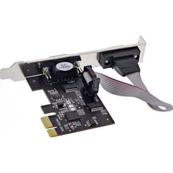 Longshine LCS-6321M PCI Express x1 2-Port RS232 Serielle I/O-Karte mit Low-Profile-Bügel
