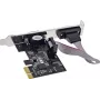 Longshine LCS-6321M PCI Express x1 2-Port RS232 Serielle I/O-Karte mit Low-Profile-Bügel
