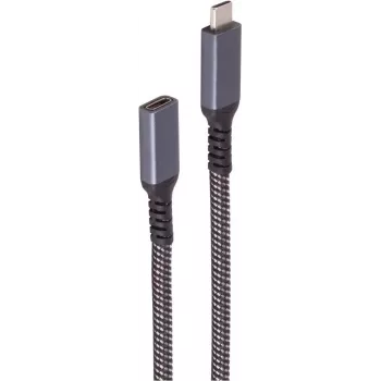 ShiverPeaks BS14-74006 USB 3.2 Gen 2 USB-C auf USB-C Kabel 1,5 m Schwarz/Weiß