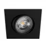 SYNERGY21 LED Einbaudeckenstrahler Helios Schwarz - Quadratisch + Schwenkbar - Warmweiß