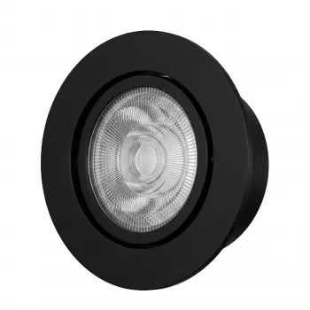 SYNERGY21 Helios LED Einbau-Deckenspot Schwarz - Rund + Schwenkbar - Neutralweiß