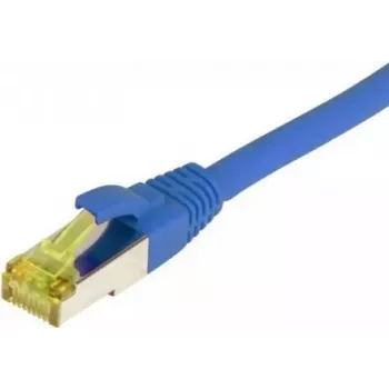 SYNERGY21 Patchkabel RJ45, CAT6A 500MHz, 15m, Blau, S/FTP, TPE/LSZH (Ultraflex), AWG26, mit Cat.7-Rohkabel