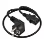 SYNERGY21 Netzkabel 230V Schuko CEE7-Stecker auf IEC C13-Kupplung, 1,8m, Schwarz (S218200)