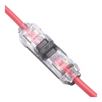 Synergy 21 LED FLEX Strip Easy Connect I-Shape Connector for 1 Line Clear
