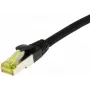 SYNERGY21 Patchkabel RJ45, CAT6A 500MHz, 15m, Schwarz, S/FTP, TPE/LSZH (Ultraflex), AWG26, mit Cat.7-Rohkabel
