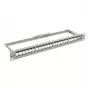Synergy 21 Keystone Patch Panel 19 Zoll 24 Port 1U unbestückt hellgrau 94 mm Tiefe